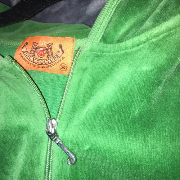 Green Juicy Couture Zip Up Jacket - Picture 2 of 5